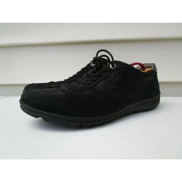 Hartjes Shoes Hartjes Xs Casual 2 Shoes Black Suede Walking Lace Up